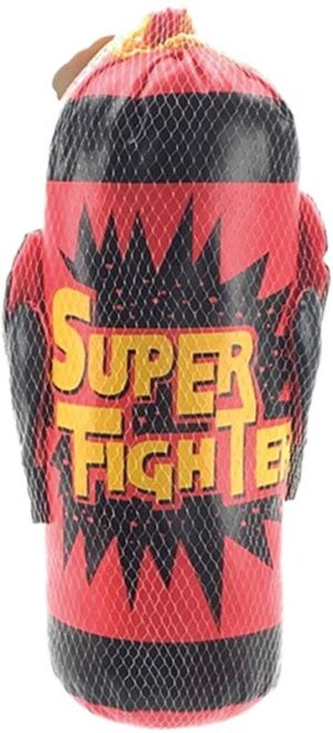 Saco de boxeo 45 cm para niños – Set Super Fighter con guantes incluidos