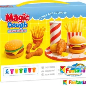 Magic Dough Burguer – Set de Plastilina para Crear Hamburguesas y Comida Rápida