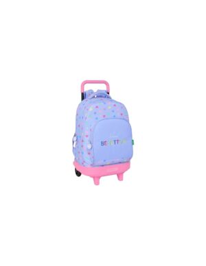 Mochila Ruedas Compact Benetton Lila 45