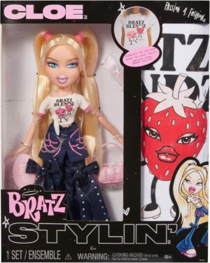 Bratz Stylin´ Cloe Fashion Doll con camiseta personalizable