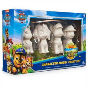 Set Pinta tus Figuras Paw Patrol – Pack 4 Figuras + Pincel + pinturas
