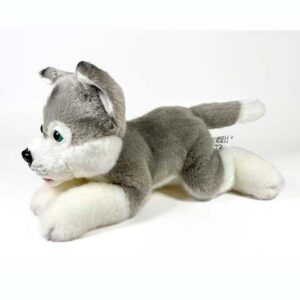 Peluche Husky Tumbado 25cm.