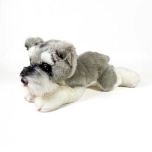 Peluche Schnauzer Tumbado 25cm.
