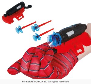 Guante (infantil) araña lanza ventosas