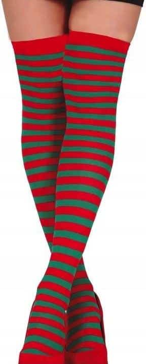 MEDIAS VERDES Y ROJAS ADULTA