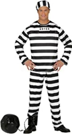 DISFRAZ PRESIDIARIO PRESO RAYAS 52-54 (L)