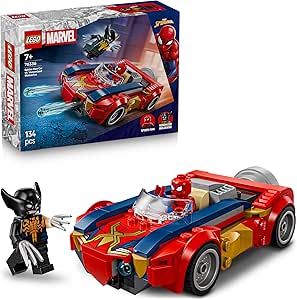 Coche de Spider-Man vs. Lobezno Venomizado LEGO 76336