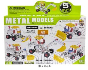 Construccion Metal Vehiculos 5 En 1 Metal