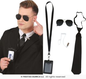 Set policia 4 pcs - pinganillo  secreto