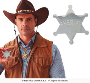 estrella sheriff metalica 6cm
