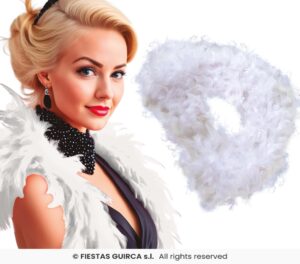 Boa pluma blanca, 40 gr