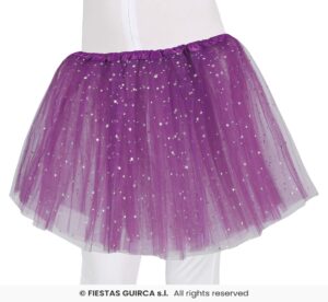 Tutu estrellas 30 cms lila morado