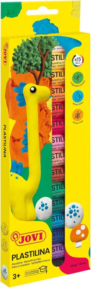 PLASTILINA Estuche 15 barras 15 g colores surtidos