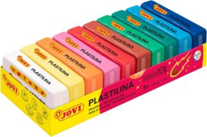 PLASTILINA Bandeja 10 pastillas 50 g colores surtidos