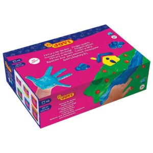 FINGER PAINT Estuche 6 botes 125 ml pintura de dedos colores surtidos
