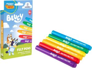BLUEY MY FIRST FELT PENS Estuche 6 rotuladores