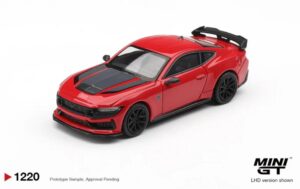 Mini GT Ford Mustang Dark Horse Race Red 1:64 Coche Coleccionable