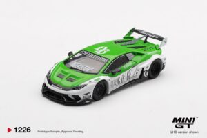 Coche en miniatura 1:64 Lamborghini Huracán LB?Works GT Street Customs 2025 Mini GT