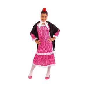 Disfraz chulapa madrileña 8-10 años rosa