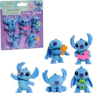 Blister 5 Figuras Stitch Disney Coleccionables 5,7 cm