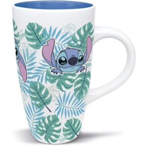 Taza Ceramica Latte 695 Ml En Caja Regalo Stitch Aloha Young Adult