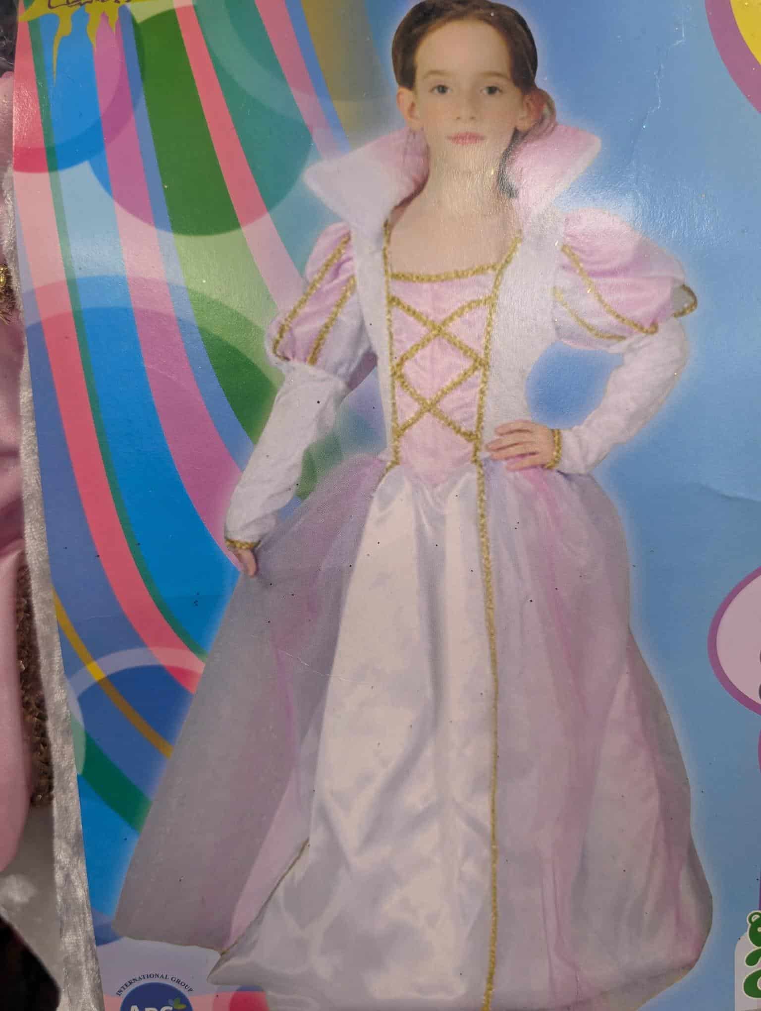 Disfraz Princesa arcoiris 7-9 años