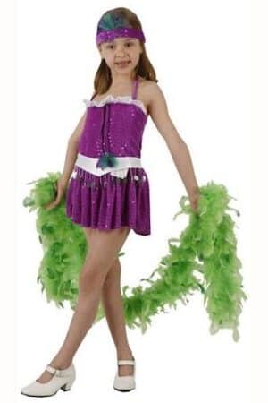 Disfraz Charleston Morado Niña 5-6