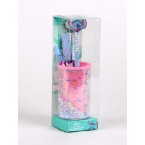 Set De Papelería Portalápices Stitch