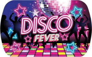 Bandeja Disco Fever Plástico Duro 39cm
