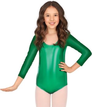 DISFRAZ MAILLOT MAN. LARGA METAL.VERDE INF.3-5 AÑOS
