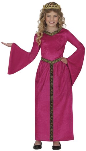 DISFRAZ DAMA MEDIEVAL 5-6 AÑOS