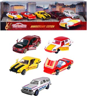 Pack de 5 coches Majorette 60 Aniversario 1964-2024
